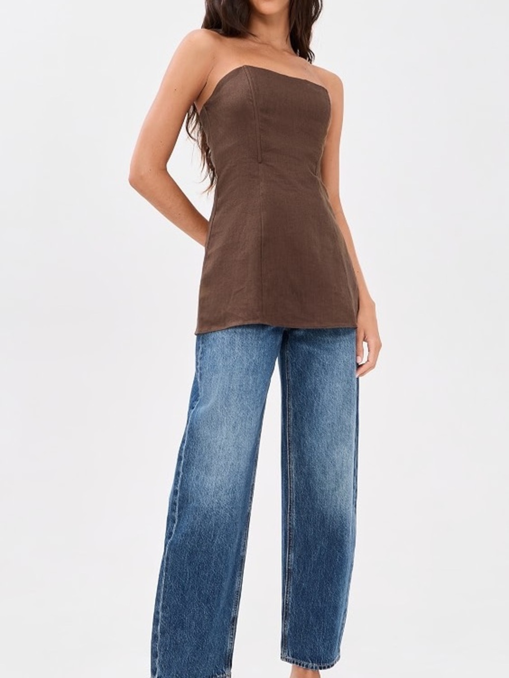 NWT Reformation Aurina Linen Top